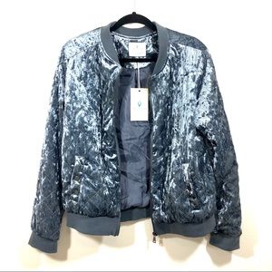 NWT Jade & Ivory Blue Velvet Jacket